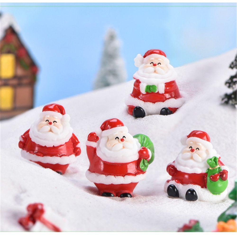 Landscape Bonsai Decor Home Decorations Santa Claus Xmas Tree Miniature Snowman Christmas Figurines