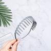 Women Non-Slip Hair Comb Hairband Solid Color Frosted Texture Bang Headband Sturdy Hair Hoop with Teeth