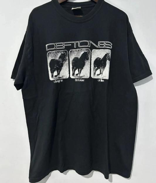 Футболка группы Deftones, Черная футболка Deftones в классическом стиле, Унисекс S-4XL XL