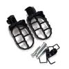 Black/Silver Motorcycle Foot Pegs Springs Bolts Dirt Bike Footrest  XR150L XR50R PW50