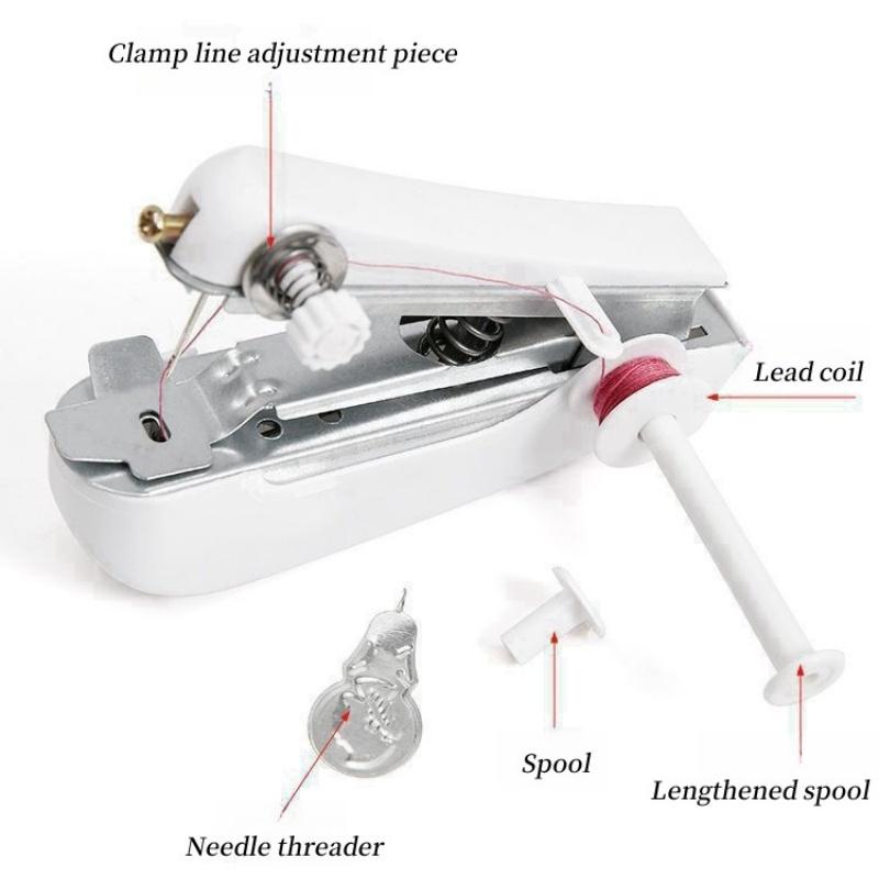 Portable Manual Mini Mini Sewing Machine Household Handheld Simple Sewing Clothes Simple Commercial Small Tailoring Machine