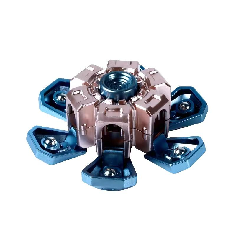 

Mini DIY Telescoping Hand Spinner EDC Fidget Toys Stress Relief Decompression Creative Fun Gifts for Adults Kids New Party Favor синий
