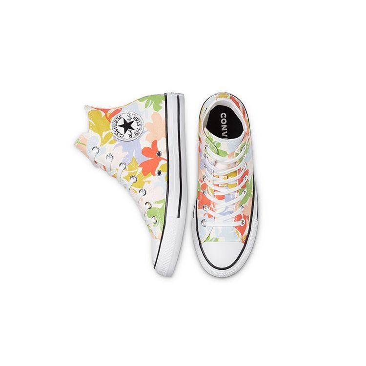 Converse Chuck Taylor All Star High Top Daily Colorful Canvas Shoes Women Sneakers White Green Orange 570805C
