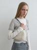 Kijun Boucle Fur Shoulder Bag Ivory