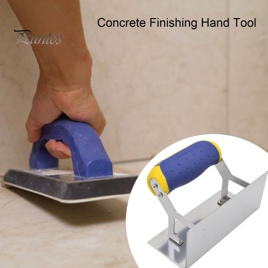 Stainless Steel Concrete Hand Edger with Ergonomic Non-Slip Handle Multipurpose Hand Edger Concrete Finishing Hand Tool