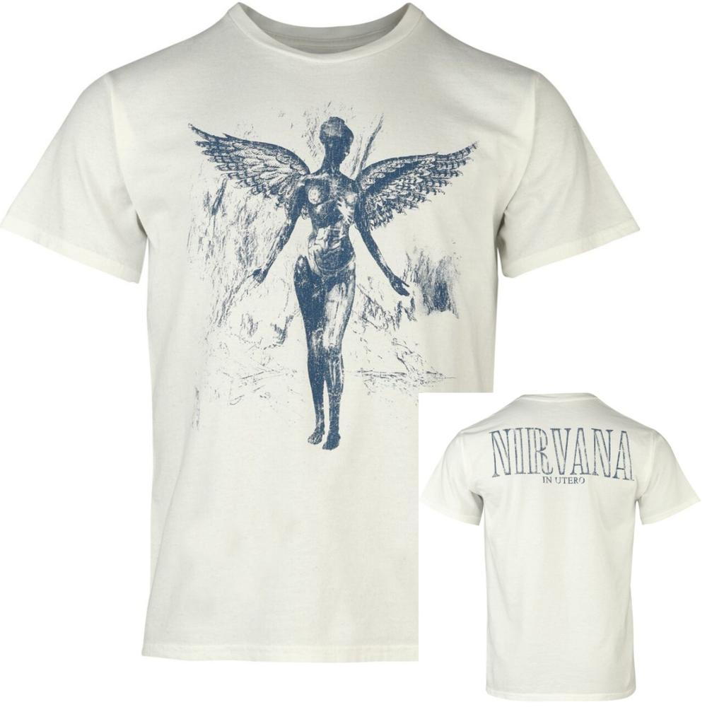 New Nirvana Cotton Shirt Unisex Y2k Garbage Rock Graphics Hiphop New Unisex Clothing Unisex Summer Short Sleeved Tshirt
