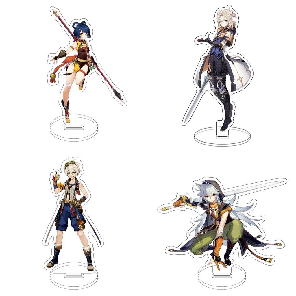 Genshin Impact Barbatos Keqing Barbara Hutao Acrylic Figure Stand Ideal For Decor