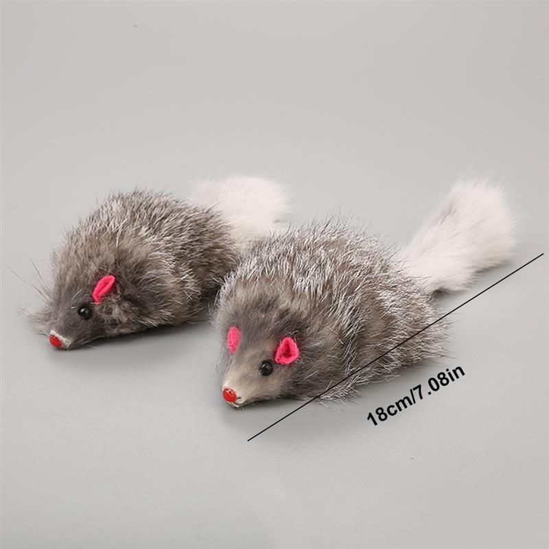 5Pcs/Pack Soft Plush Cat Toy Interactive Mice Mouse for Cats Funny Kitten Training Game Pet Supplies