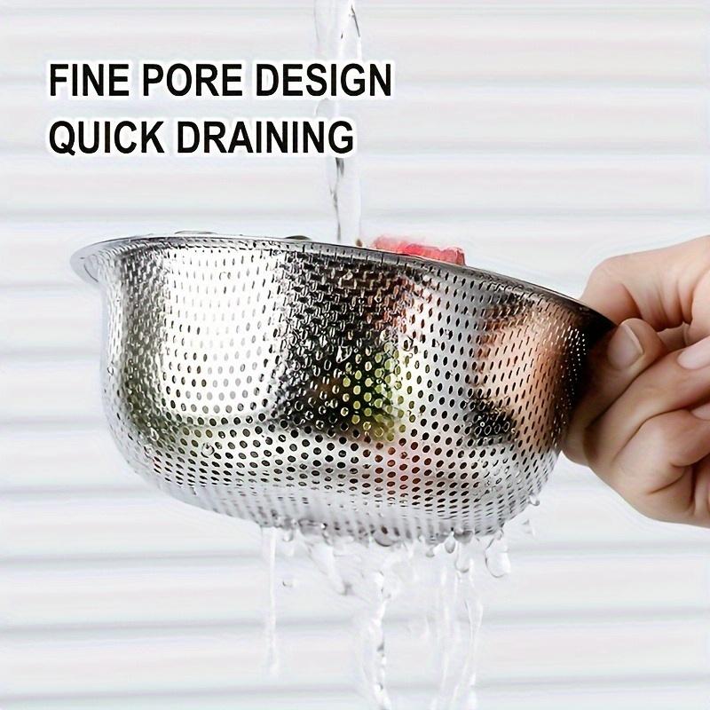 Reinforced steel swan-shaped sink filter basket, stainless steel, corner & faucet-hanging design for kitchen waste filtering.