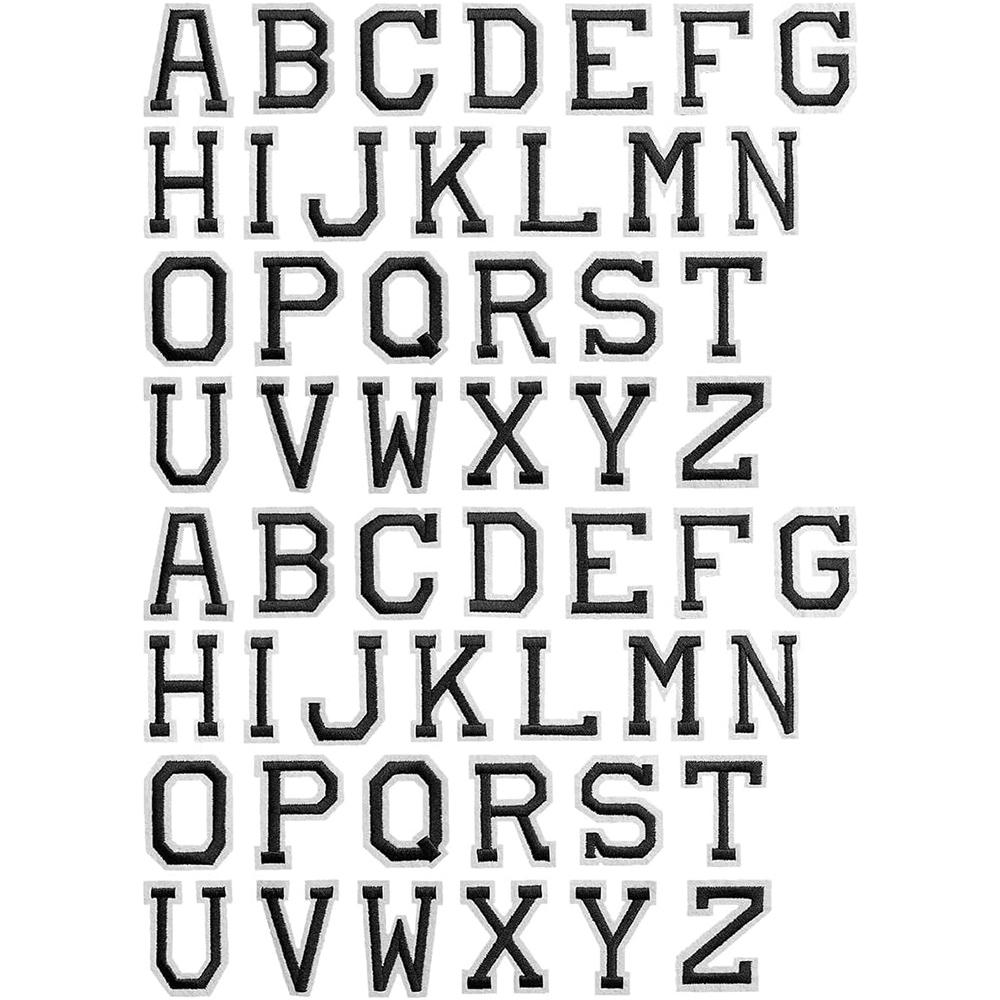 26Pcs/Set Multi Colour 26 Capital Letters Embroidered Patches Applique Clothing Patch Decoration