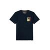 Timberland Casual Sports Back Print Crew Neck Short Sleeve T-Shirt Men Tops Deep-Sapphire-Blue A24XP-433