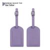 PU Leather Luggage Tag & Anti-lost Boarding Pass Holder with Logo