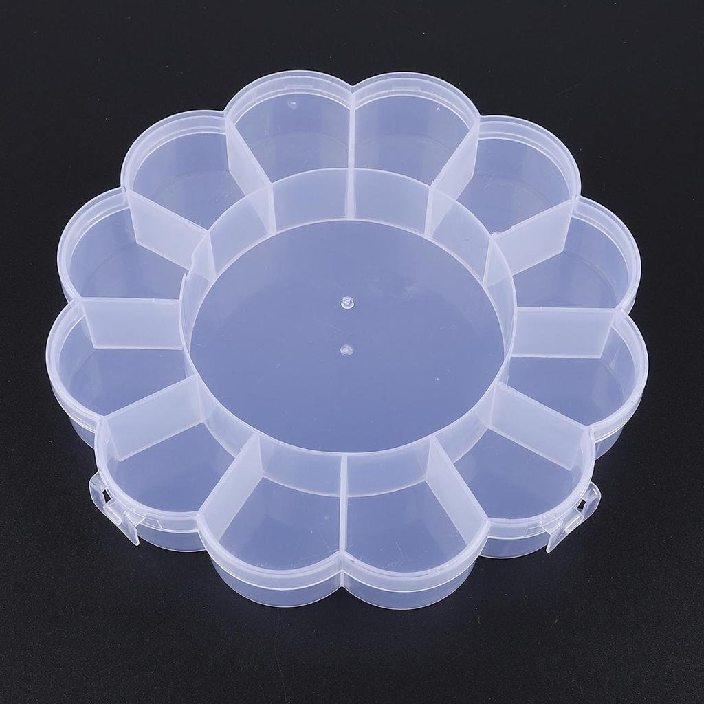 PVC Compartments Adjustable Practical Flower Storage Box Bead Ring Box Jewelry Presentation Organizer