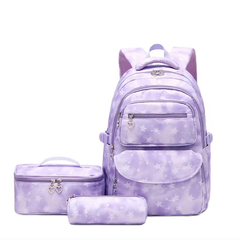 Dreiteiliger Rucksack, Schultasche für Grund- und Sekundarschule, Spritzwassergeschützter Rucksack, Rückenschonender und Gewichtsreduzierender Schulrucksack.