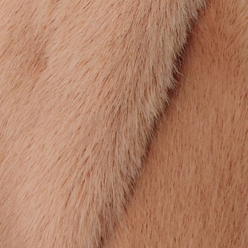 LALA Fur Scarf Petite Peach