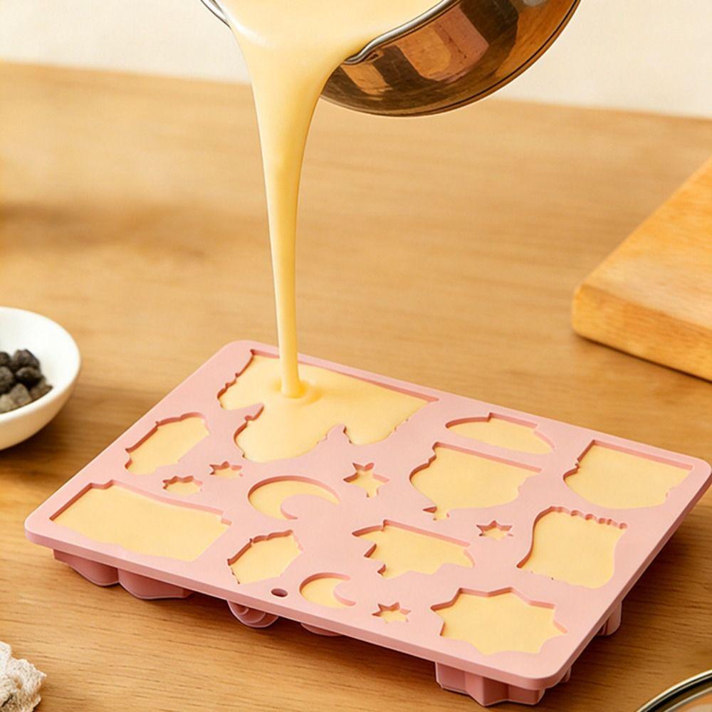 Castle Mousse Cake Mold 3D Shape Easy Release Chocolate Dessert Mold Reusable Food-Grade Silicone Baking Cake Molds Kitchen