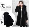 Autumn and Winter New Thickened Imitation Mink Leather Coat Long Slim Coat