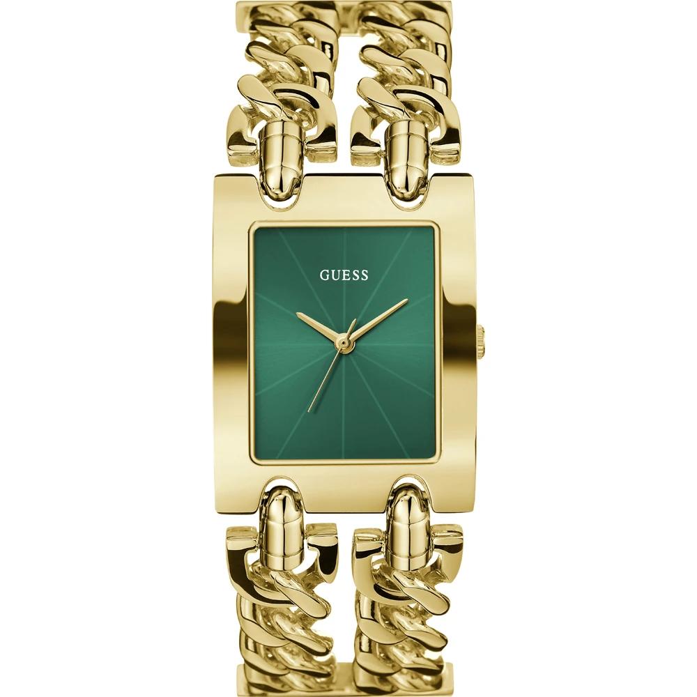 GUESS Mod Heavy Metal Green Gold Ladies Quartz Watch GW0740L2 золотой