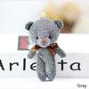 12CM Teddy Bear Plush Toy with Ribbon Bow Siamese Bears Toys Key Chain Pendant Gifts for Children Kids Toy Wedding Gifts