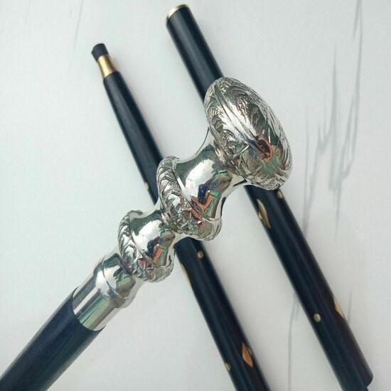 Brass Victorian Handle Wooden Vintage Style Antique Designer Walking Stick Cane