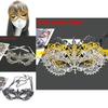 Costume Makeup Mask With Lace And Glitter Accents For Venue Celebrations And Halloween Themed Events
