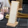 Classical Large Capacity Jewelry Display Rack Multiple Necklace Display Stand Detachable Suede Wood Display Rack
