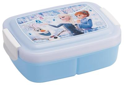 Lunchbox für Kinder, Kuppelform mit integrierten Trennwänden, 840 ml, Frozen Disney, hergestellt in Japan, P84
