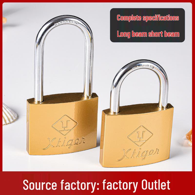 25MM Iron Padlock Single Open Imitation Copper Lock for Household or Student Use
