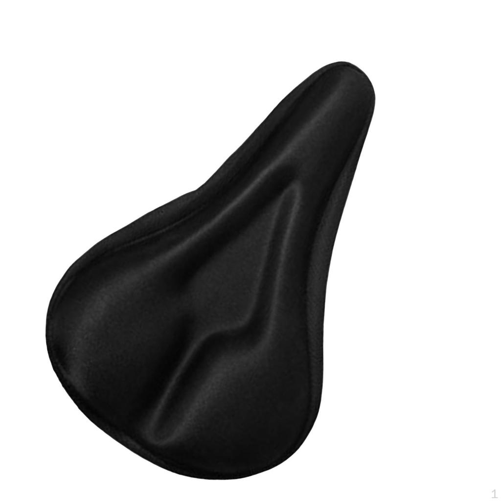 Bike Saddle Bicycle Cushion Cycling Accessories, Black Padded Seat, Seat Cover for