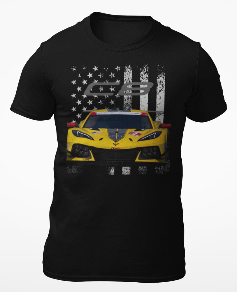 

Футболка унисекс с короткими рукавами Corvette C8 Race Car Imsa Gtd Gt Daytona Pro 2022