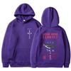 Mens Hooded Cotton Blend Sweatshirt With Printed Design Regular Fit Casual Wear