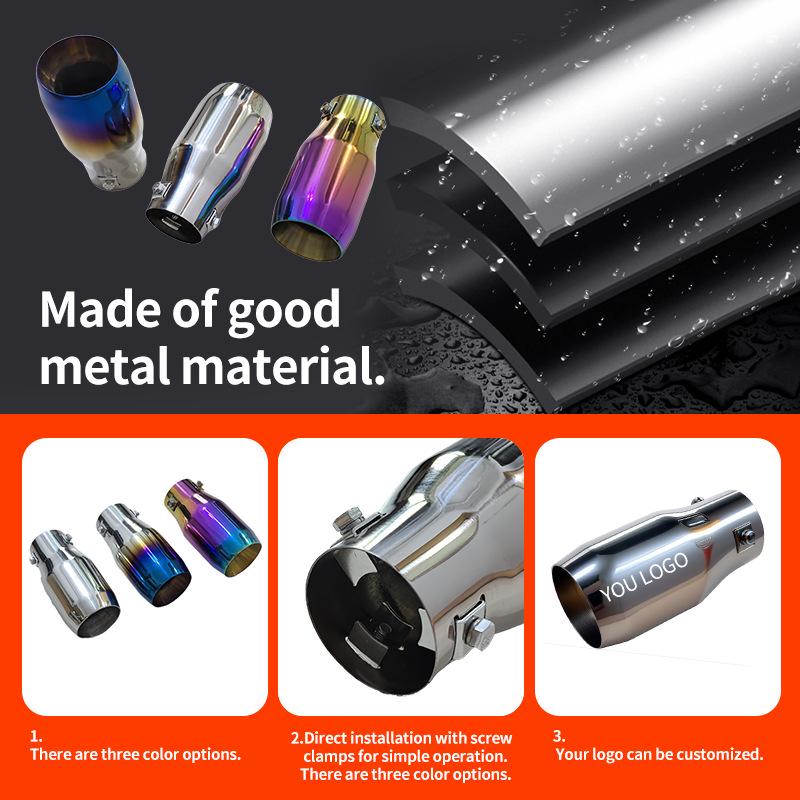 Stainless Steel Tailpipe for 6022 Jimny, Yueyue, Yuexiang M4, M2, Yingzhi, Hongguang, Cupid Cars