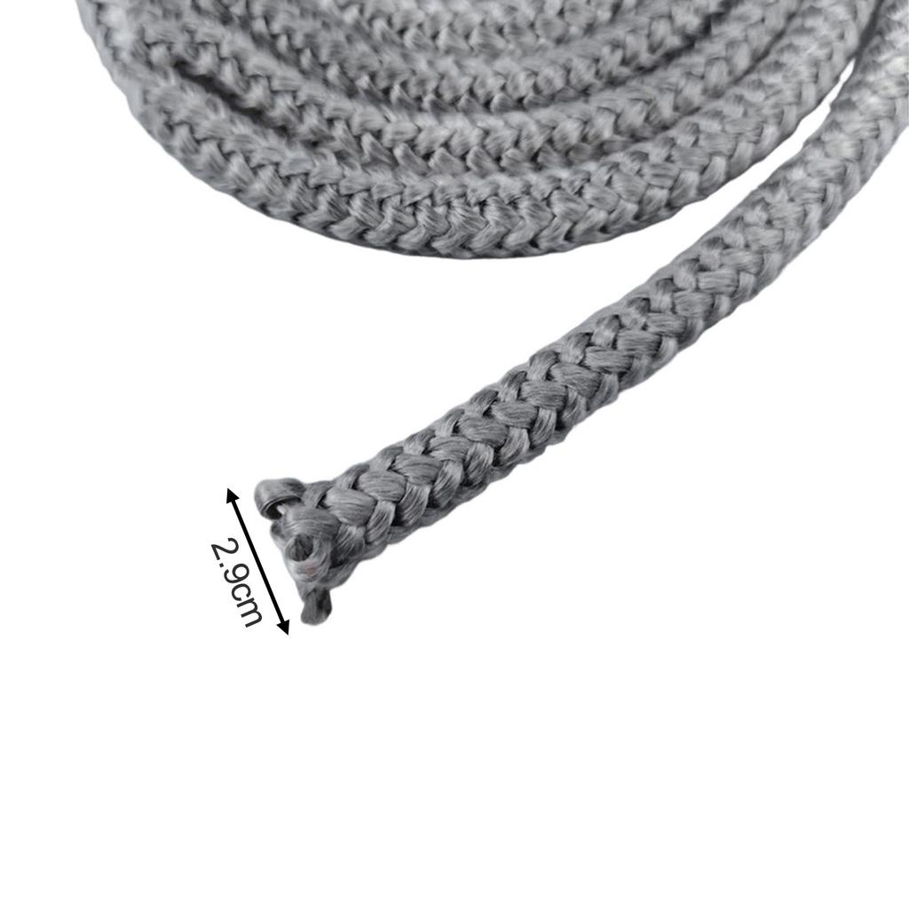 Heat Resistant Fiberglass Sealing Rope for Wood Stoves Fireplaces and Boilers Enhances Heating Efficiency and Safety
