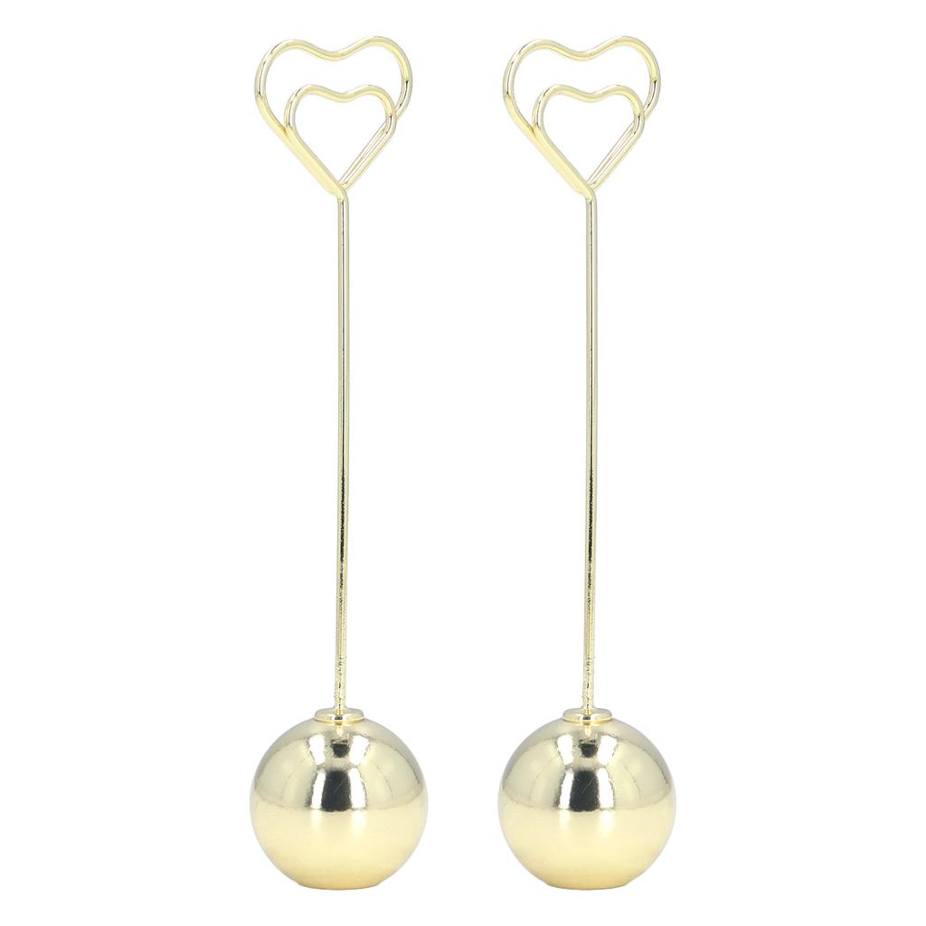 2Pcs Table Number Stands Unique Design Widely Used Firm Stable Sturdy Durable Metal Place Card Holder for Party