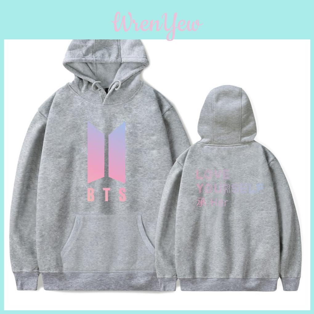Kpop Bts Bangtan Boys Love Yourself Her Cotton Sweatshirt Hoodie With Casual And Sporty Style