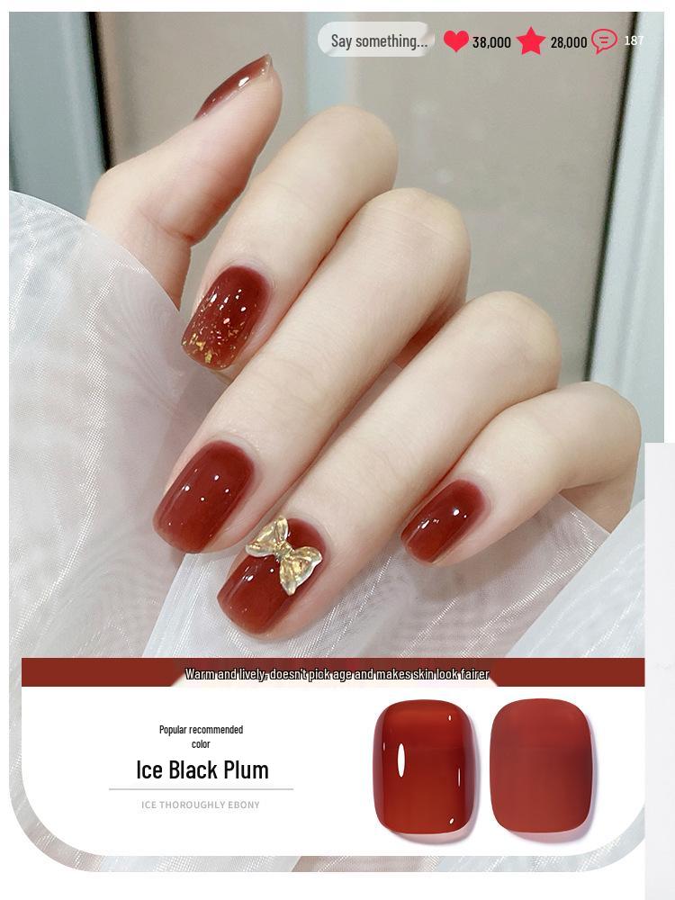 Summer 2025 Ice Transparent Nude Nail Gel Polish - Popular Whitening Jelly Color Series