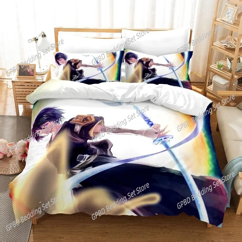 Anime Bleach Toushirou Ichigo Bedding Set Single Twin Double Queen King Cal King Size Bed Linen Set