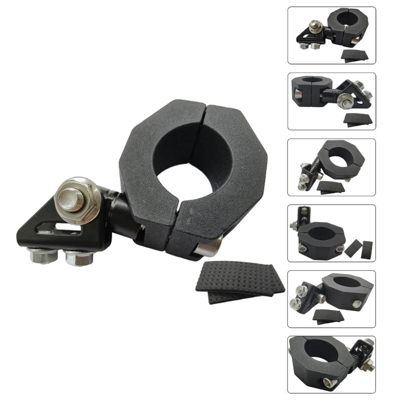 Motorcycle Spotlight Mount Bracket Handlebar Mounting Bracket Motorbike Accessories Aluminum Head Lamp Clamp Holder