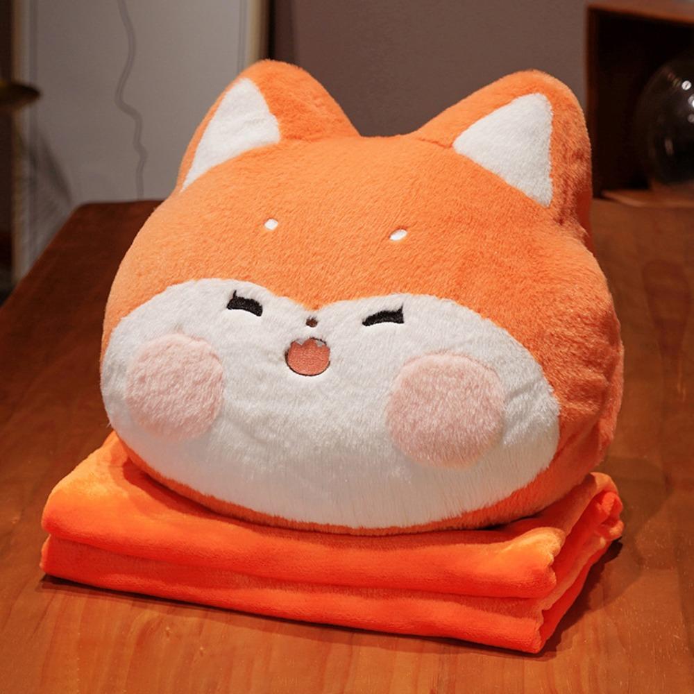 Thickened Cartoon Animal Pillow Hand Insertion Type Nap Pillow Throw Pillow Blanket Summer Winter