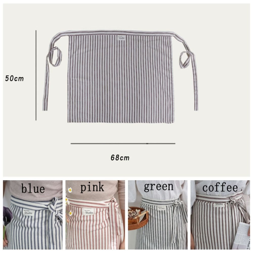 Anti Fouling Waist Apron Elegant Cafes Apron Home Use Cooking Half Apron  Restaurant