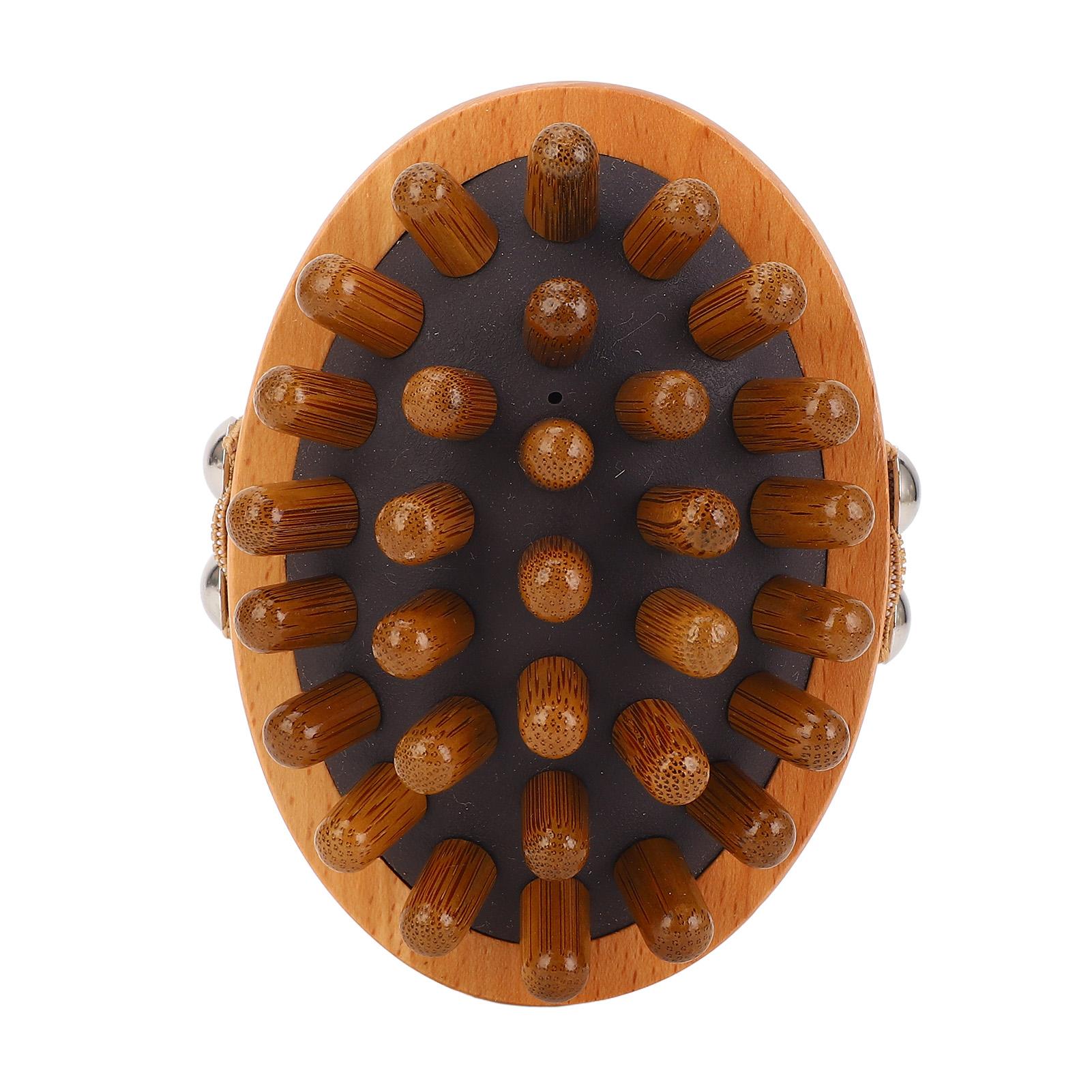 

Ручная деревянная массажная щетка Портативная эргономичная простая в использовании деревянная массажная щетка для тела для путешествий