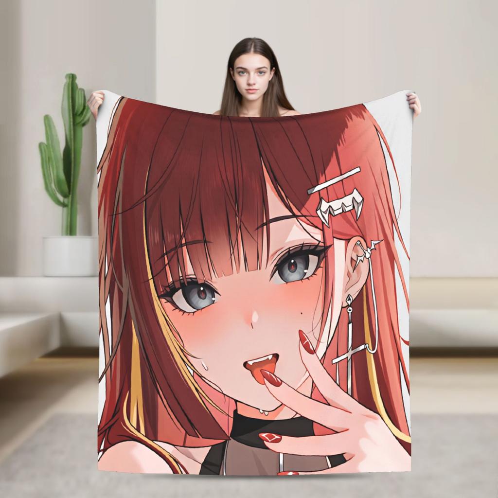 Akane Lize Singer Blanket Quality Warm Soft Throw Blanket Autumn Travel Home Decor Funny Bedspread