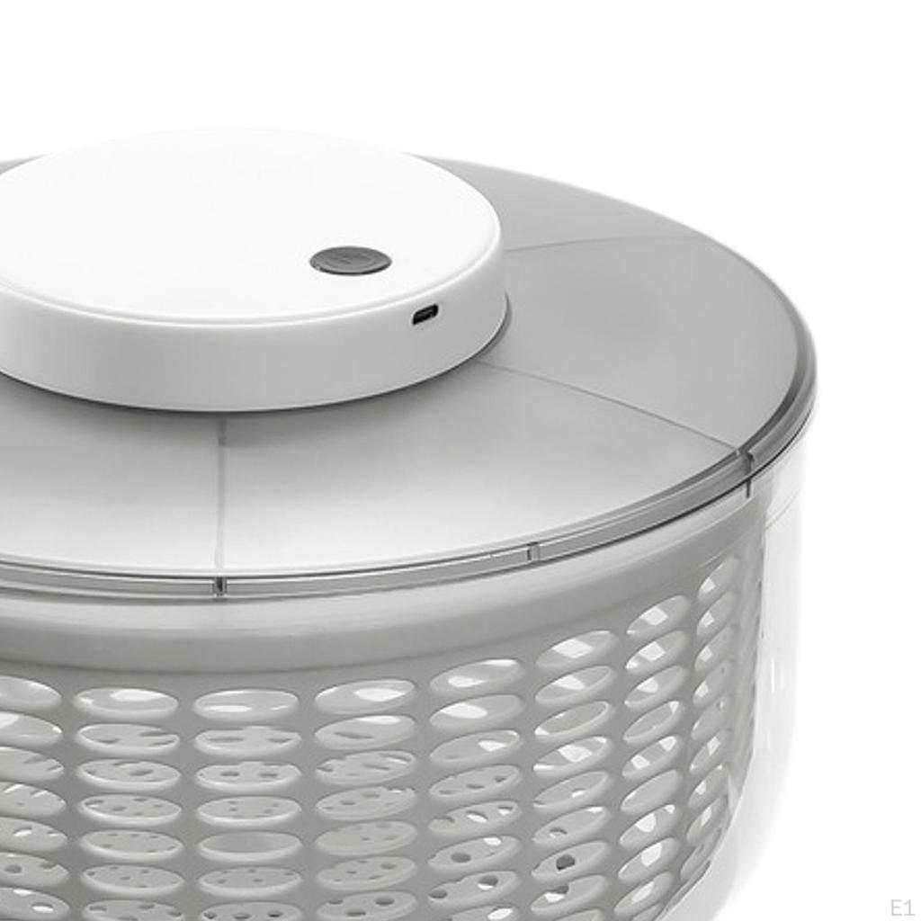 Electric Salad Spinner 6L Large Capacity Easy to Use Vegetable Washer Dryer