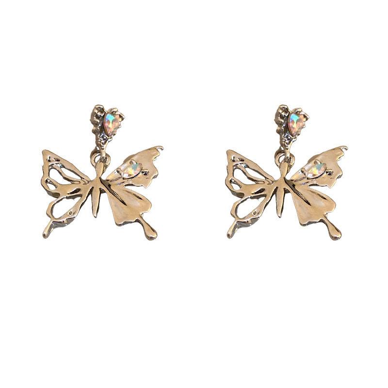 Kolczyki Super Immortal Dream Hollow Butterfly Nieregularne metalowe spersonalizowane kolczyki