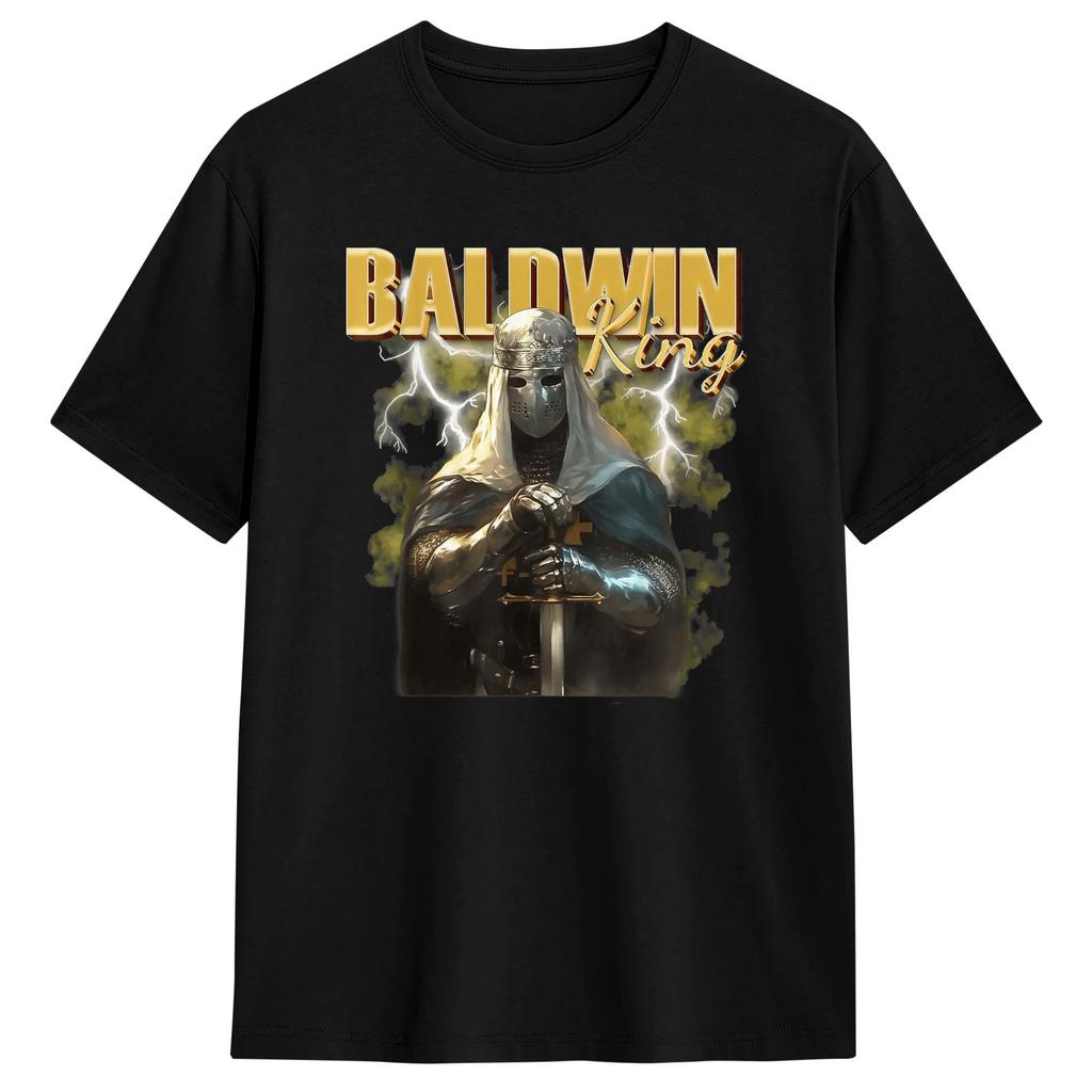 Unisex Sliver Mask King Baldwin IV Meme T Shirt Cotton Tops Funny Short Sleeve Crew Neck Tee Shirt Printed TShirt