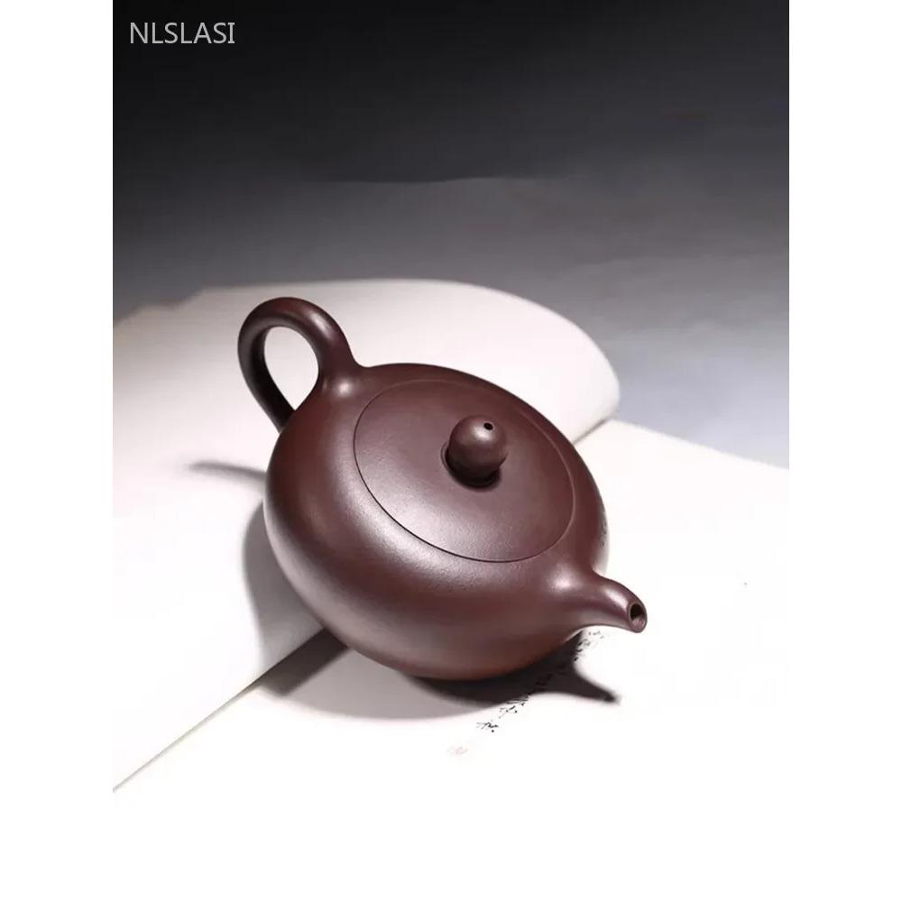 250ml Chinese Yixing Purple Clay Tea Pot Ball Hole Filtration Teapot Custom Beauty Tea Infuser Tradition Zisha Tea Accessories