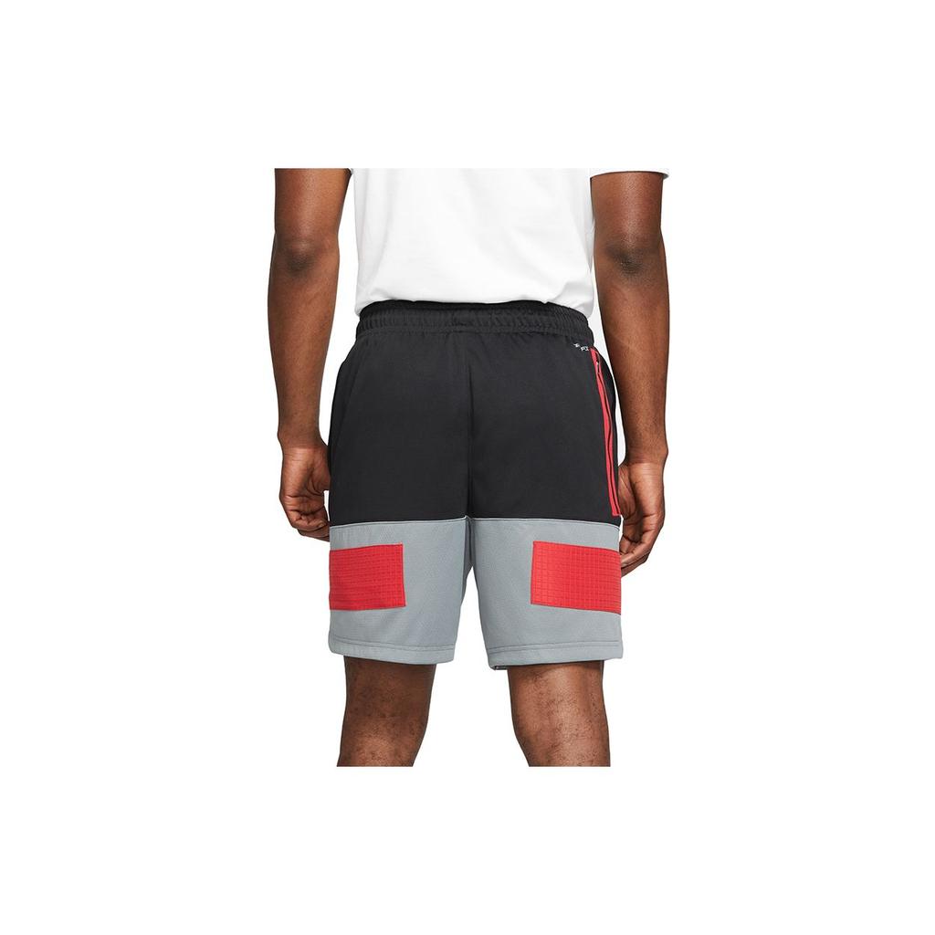 Jordan Contrast Quick-Dry Breathable Basketball Shorts Men Bottoms Black CZ4767-010