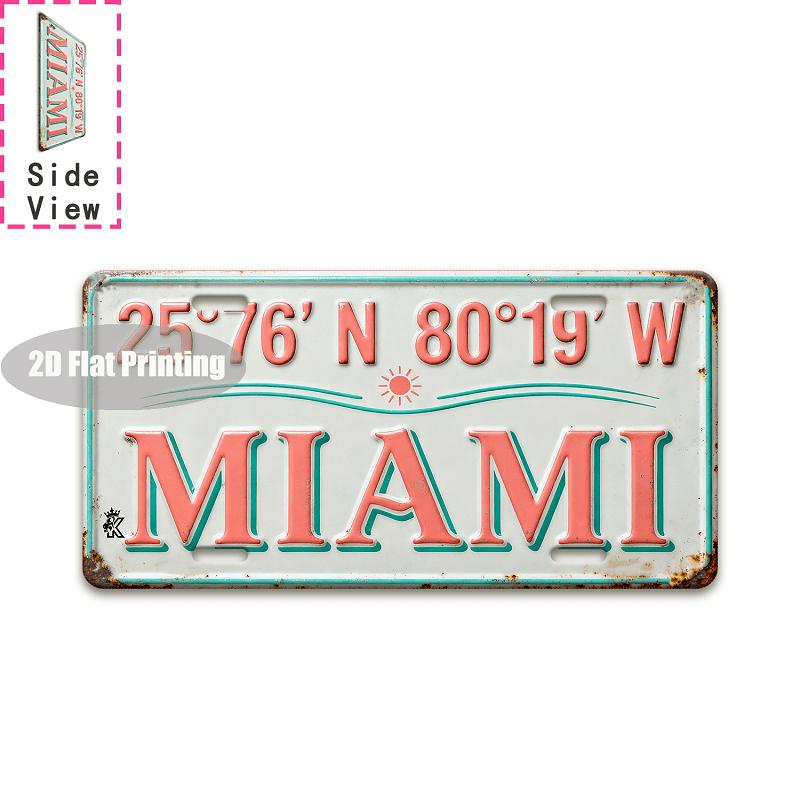 Tin Sign - Vintage Durable Metal Plaque Wall Decor, Home Office Bar Man Cave Study British American City Coordinate Birth Year
