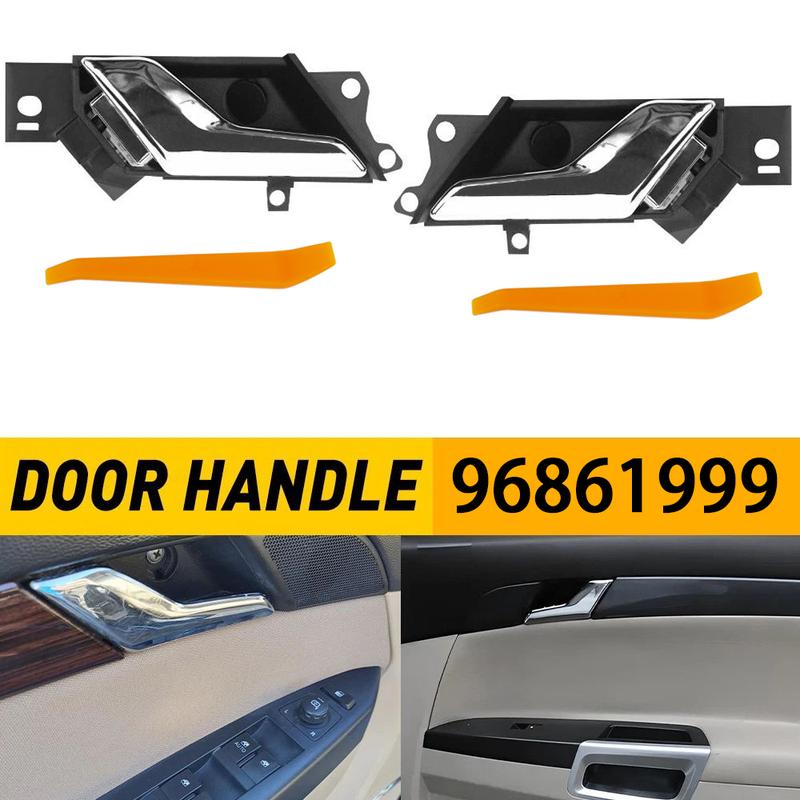Door Interior Handle Chrome Left or Right for Chevy Captiva Sport 2012-2015 Saturn Vue 2008 2009 2010 96861998 96861999 20983661