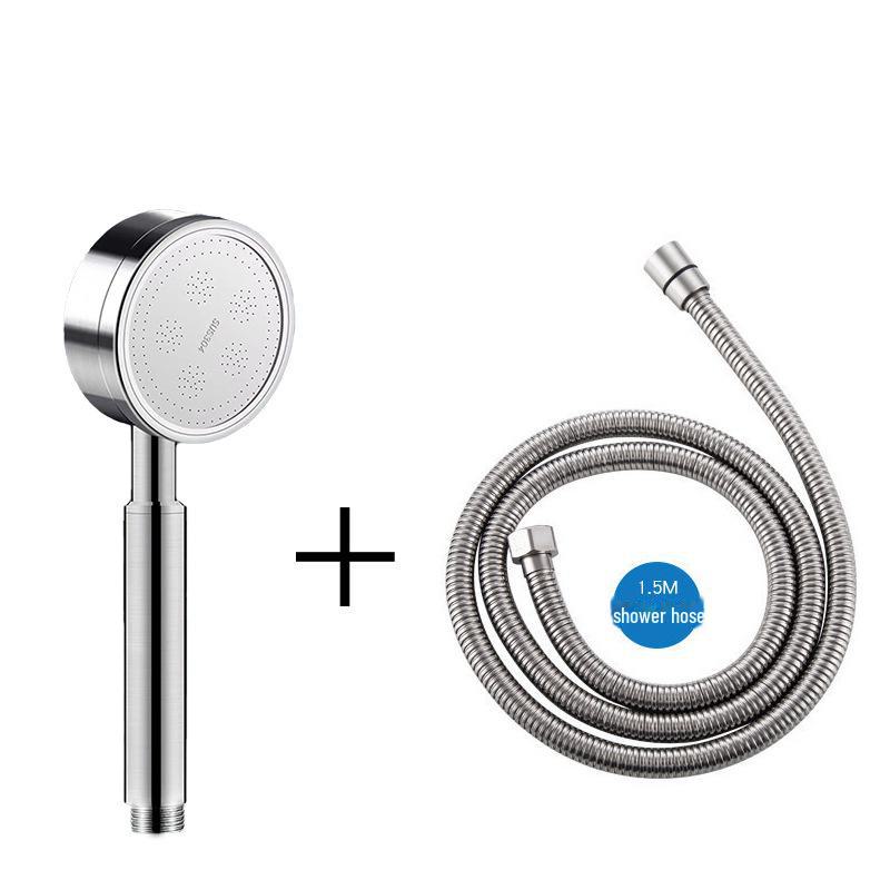 304 Stainless Steel High-Pressure Shower Head Set for Home Use